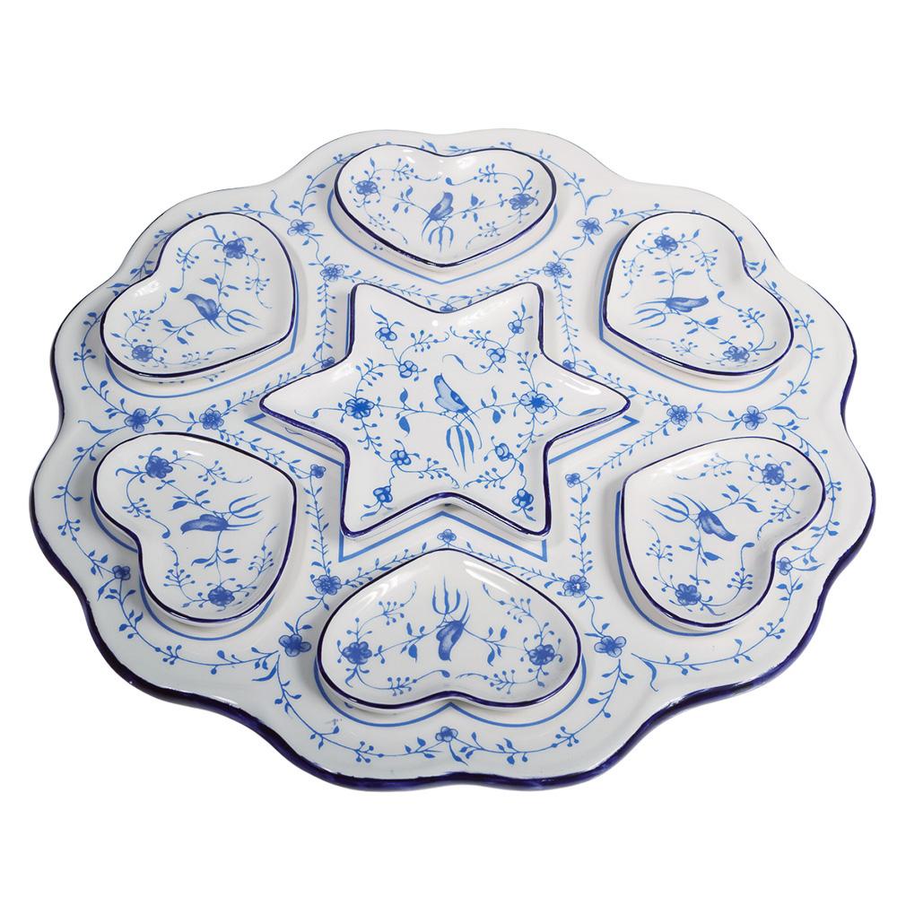 Israel Museum x Shalom House Passover Plate & Saucers Vienna Austria