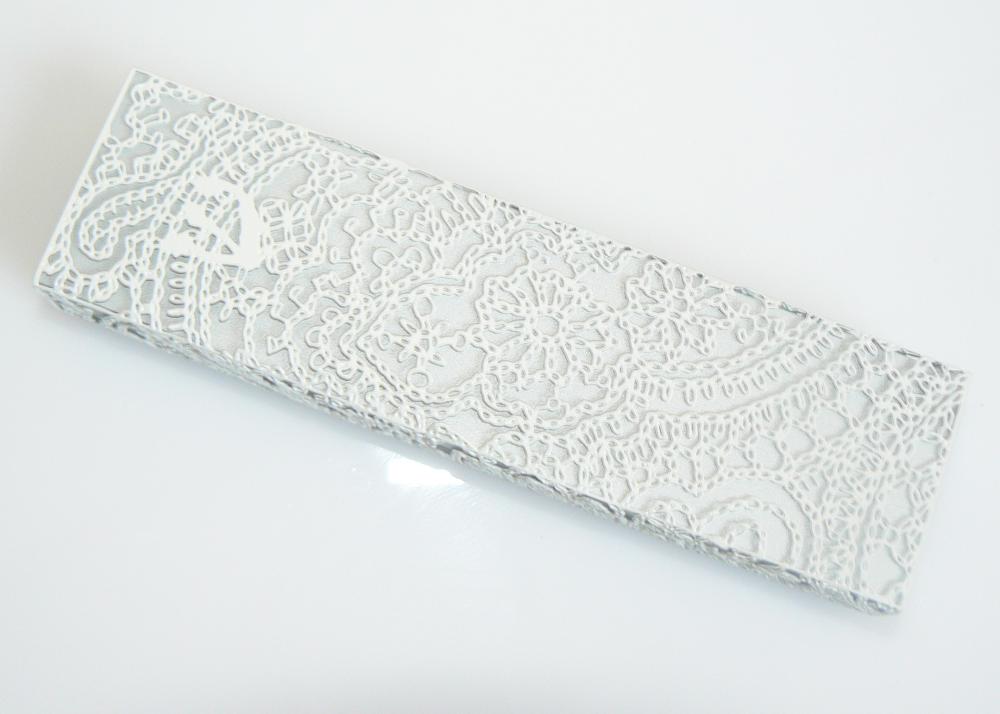 Ornamented M W Mezuzah - Metal